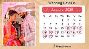 Marriage Dates in 2025 Hindu Panchang