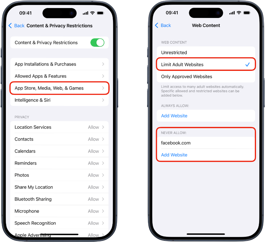 Block Websites on iPhone 1