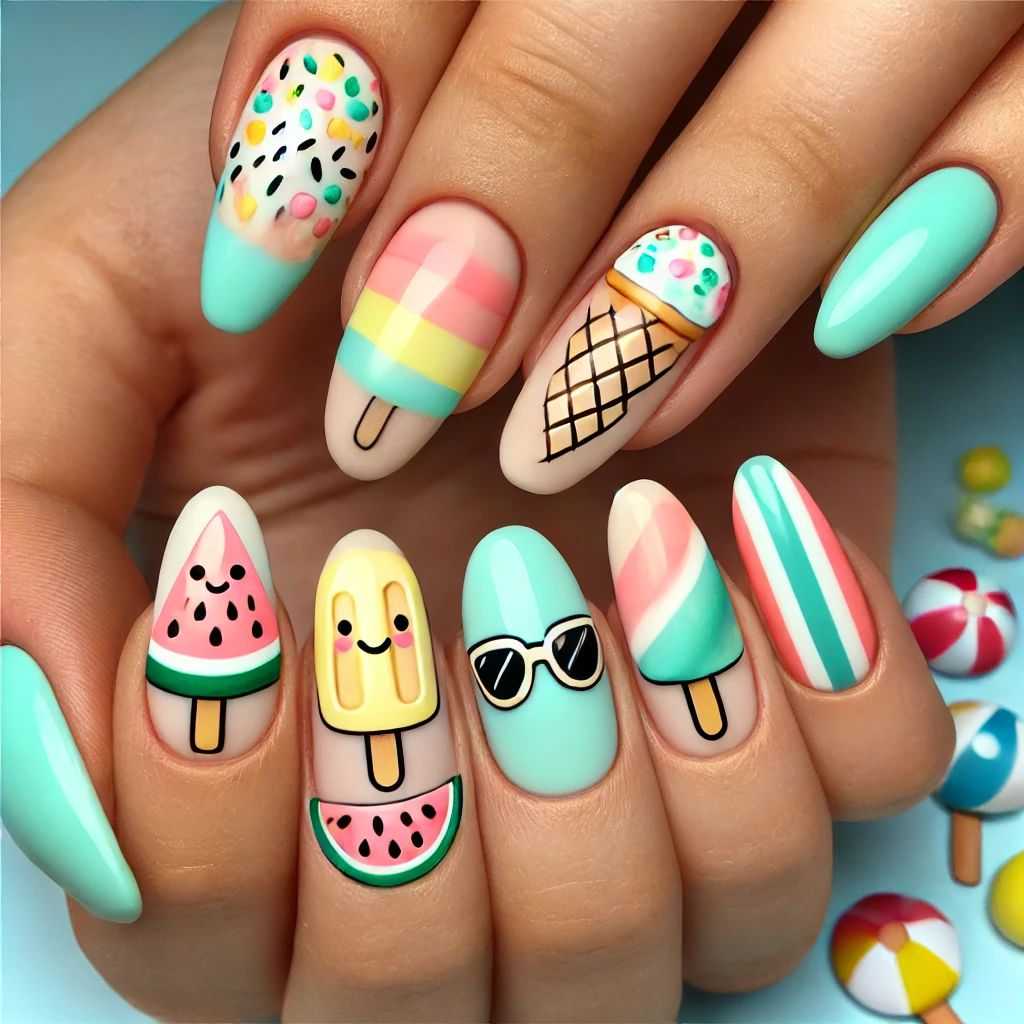 ice cream nails