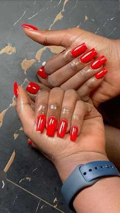 Red nails
