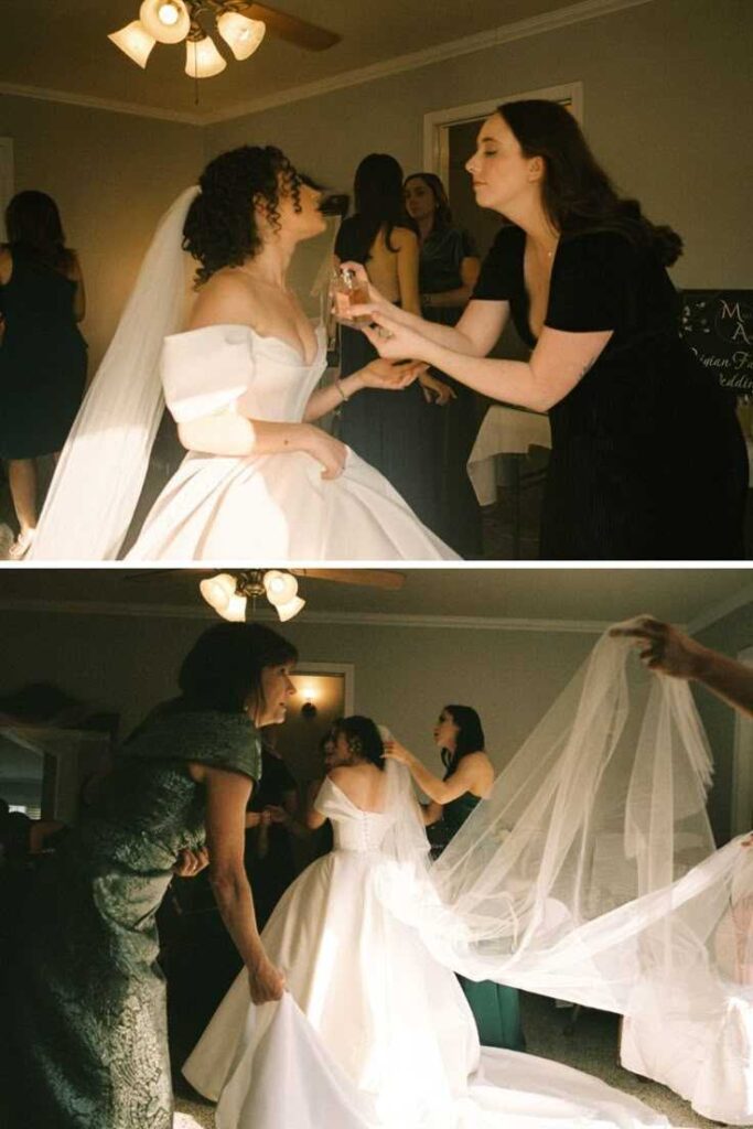 documentary style wedding photography​